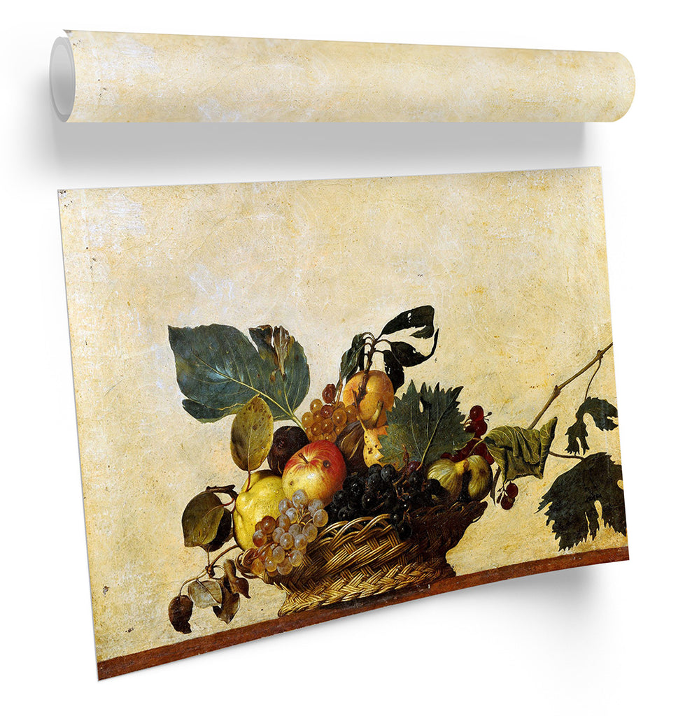 Caravaggio Canestra di frutta Framed