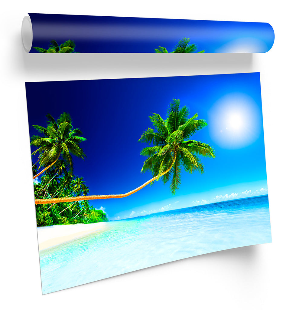 Paradise Tropical Beach Framed