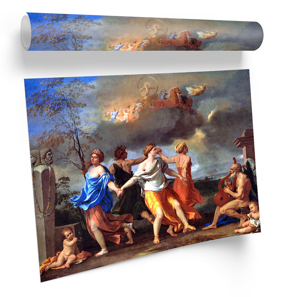 Nicolas Poussin A Dance Music Of Time Framed
