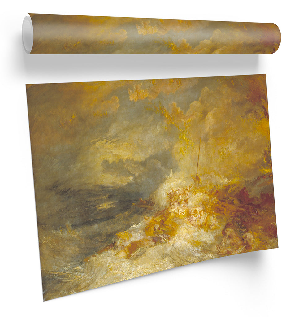 Joseph Mallord William Turner A Disaster at Sea Framed