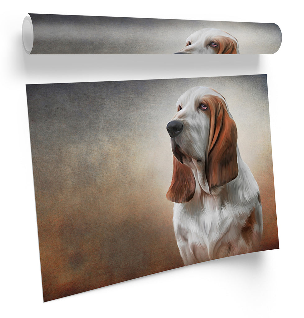 Basset Hound Dog Framed