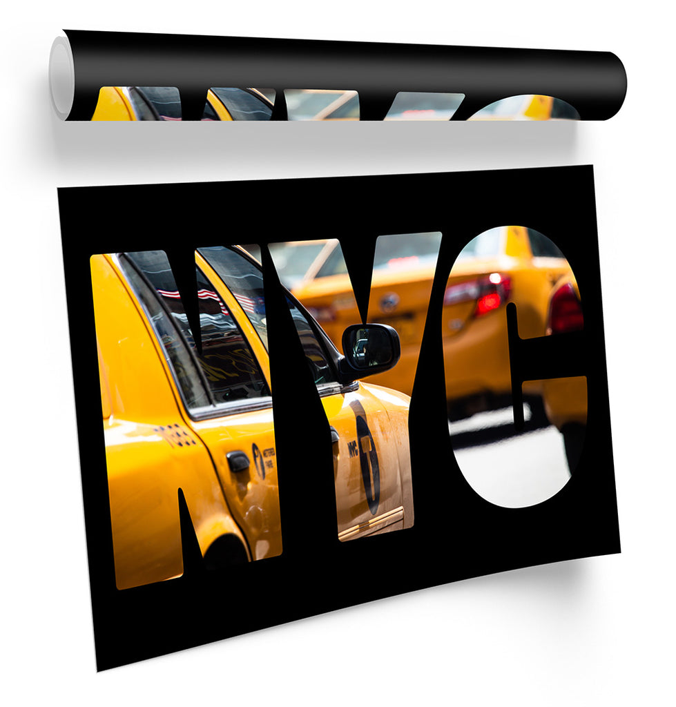 New York City NYC Taxi Cab Framed