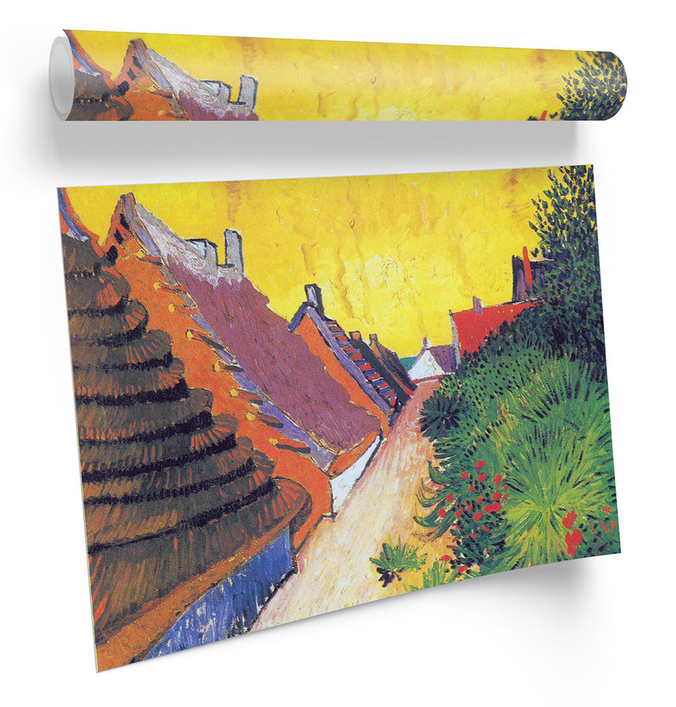 Vincent van Gogh Street in SaintesMaries Framed