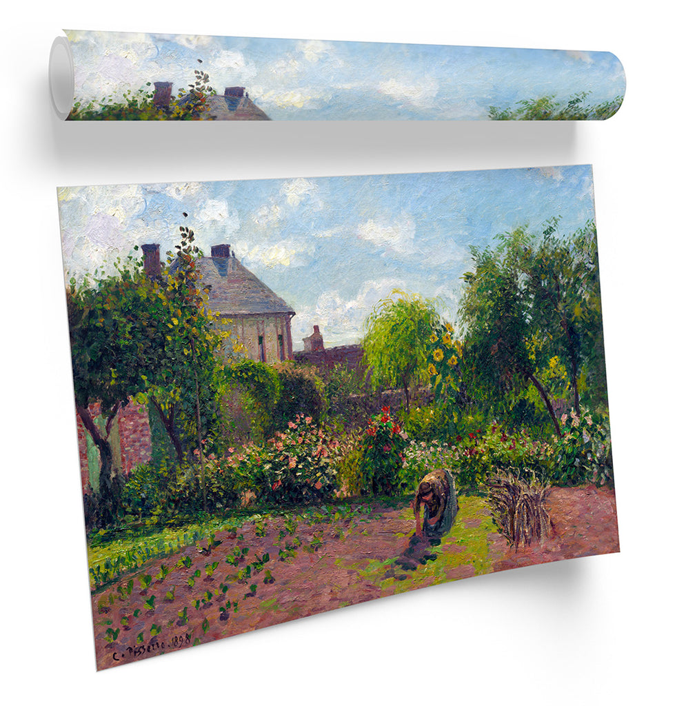 Camille Pissaro The Artist's Garden at Eragny Framed