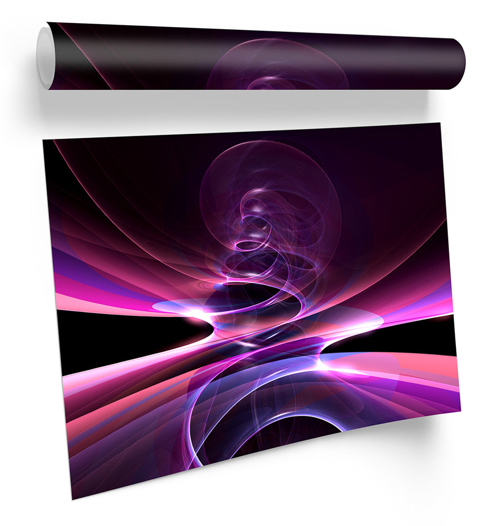 Abstract Plasma Strobe Framed