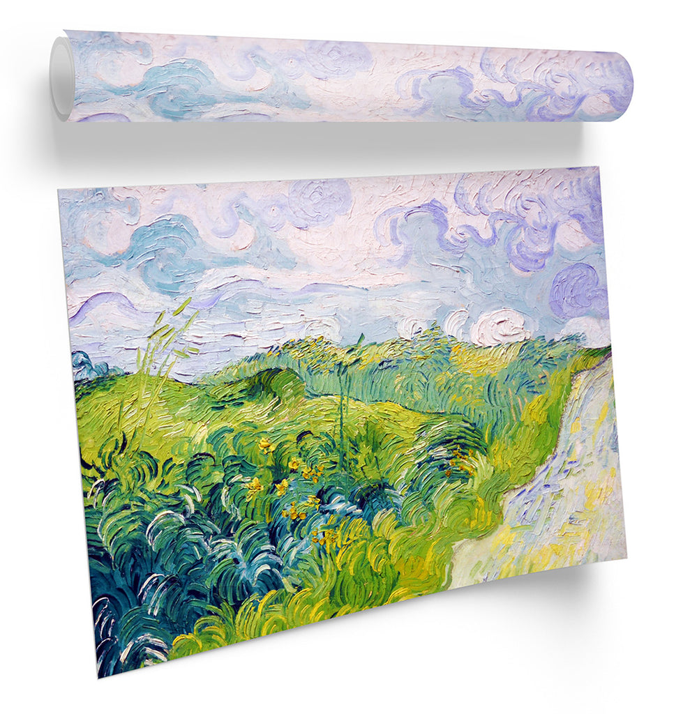 Vincent Van Gogh Green Wheat Fields Framed