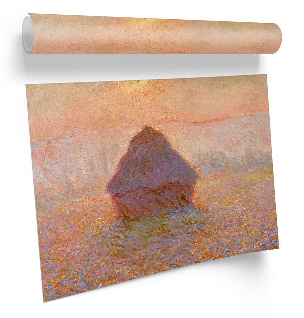 Claude Monet Grainstack in the Morning Framed