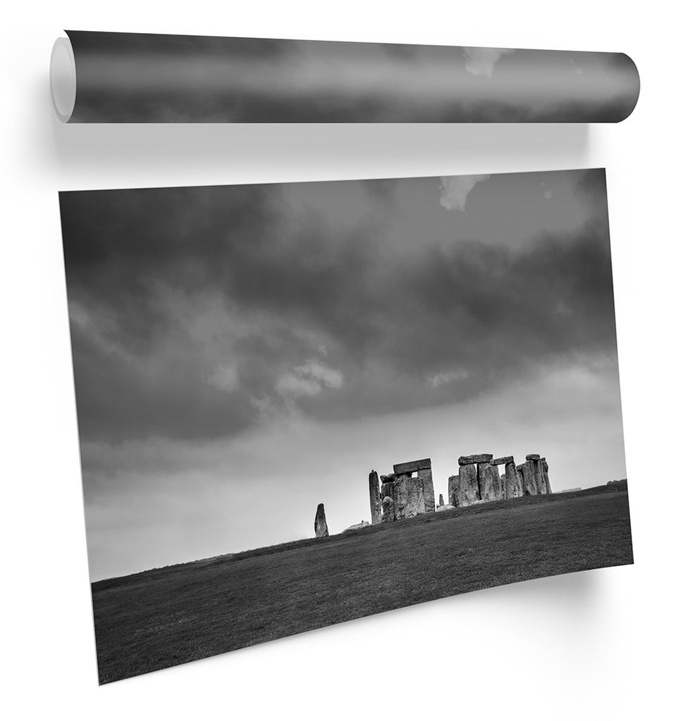 Stonehenge B&W Framed