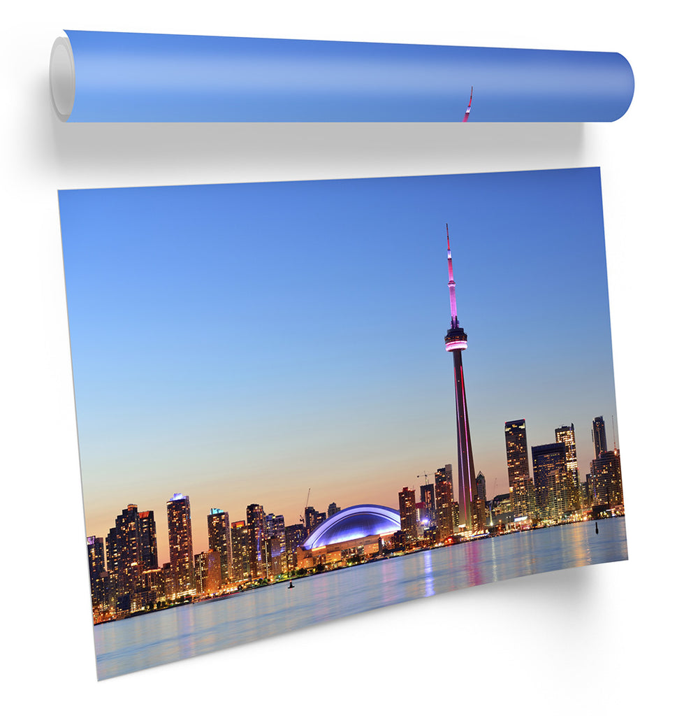 Toronto Canada Skyline City Framed